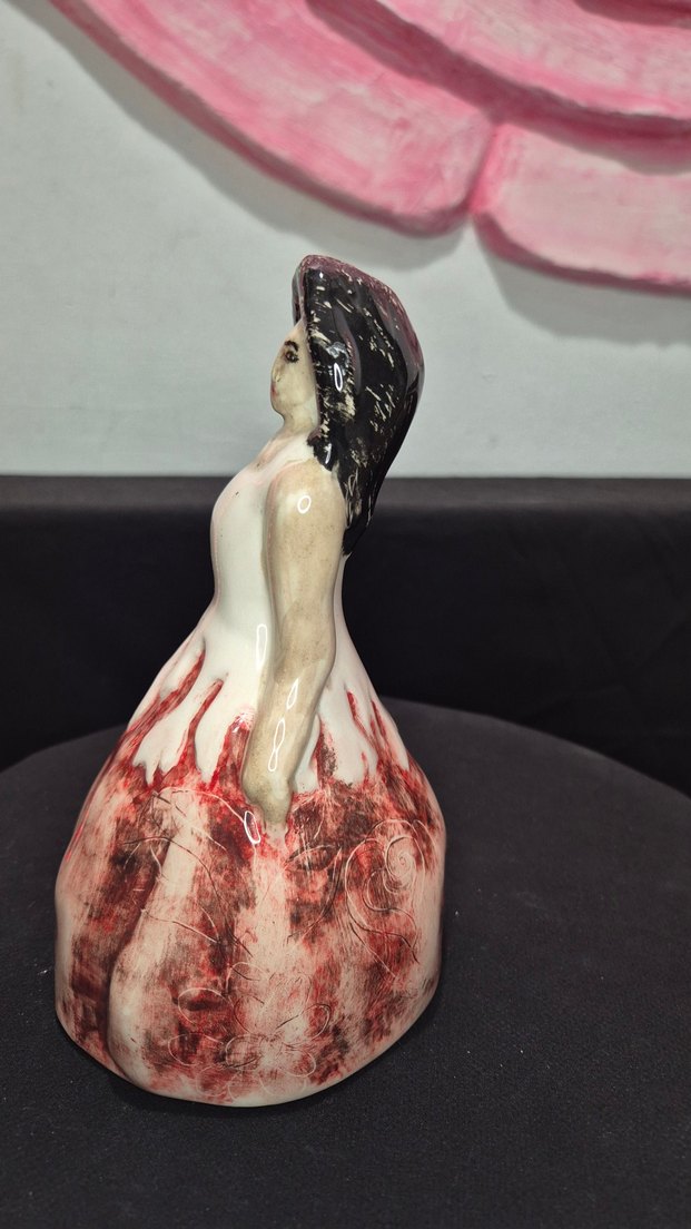 Butik Tasarım El Yapımı Seramik "Prenses" Dekoratif Biblo - Görsel 3