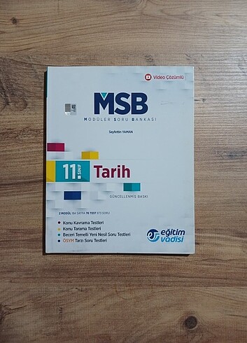 eğitim vadisi MSB modüler soru bankası tarih 11. sınıf