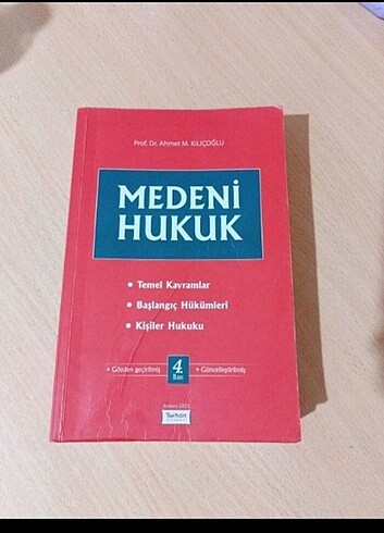 Medeni hukuk Ahmet Kılıçoğlu 