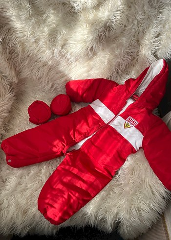 Bebek Kırmızı Tulum - Görsel 5