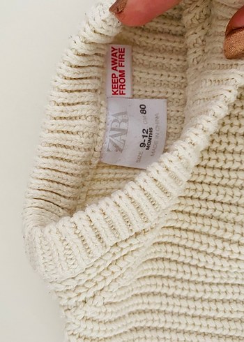 Zara Zara Gri Örgü Basic Kazak