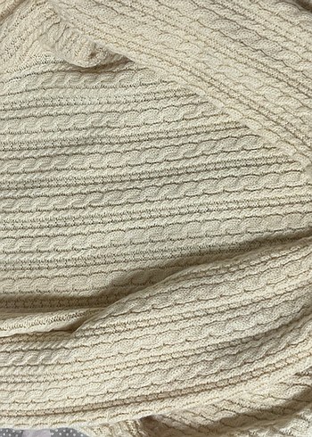 Bej Örgü Kadın Hırka - Görsel 4