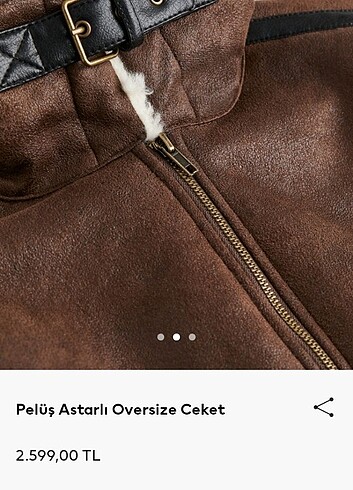 H&M kürklü mont - Görsel 2