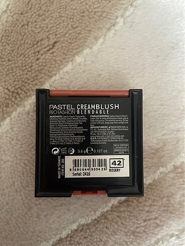 Beden pastel krem allık 42 numara
