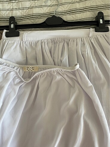 s Beden hooops store poplin beyaz etek astarlı