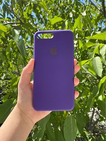 iPhone 7 Plus patlıcan moru silikon kılıf