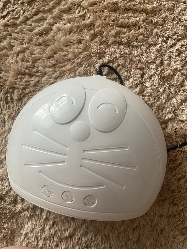 Beyaz Kedi Şeklinde UV Tırnak Kurutucu - Görsel 2