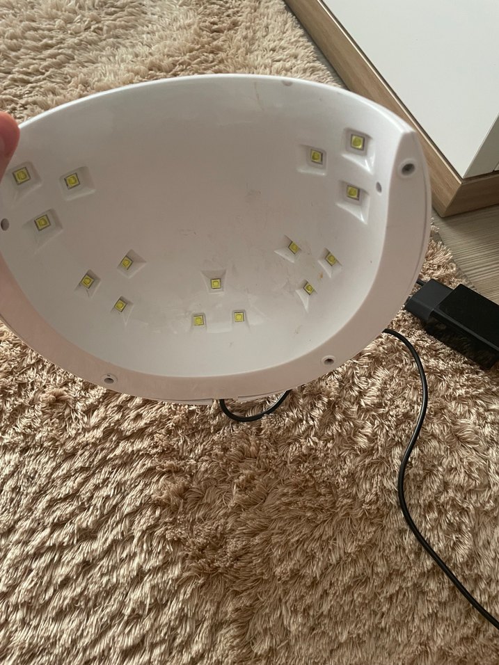 Beyaz Kedi Şeklinde UV Tırnak Kurutucu - Görsel 3