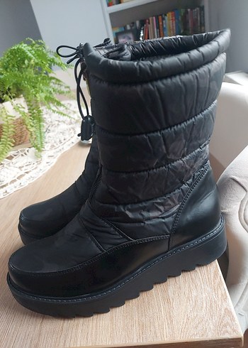 Siyah kadın kar botu - Görsel 5