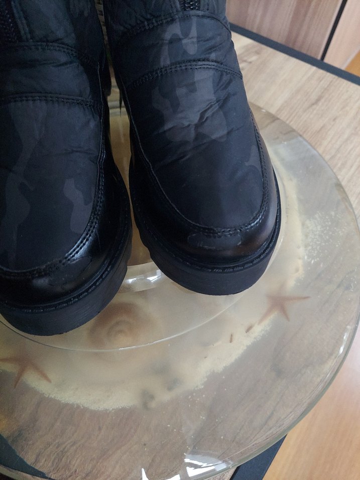 Siyah kadın kar botu - Görsel 3