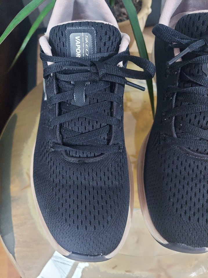 Siyah Bağcıklı skechers Kadın Spor Ayakkabı su geçirmez. - Görsel 2