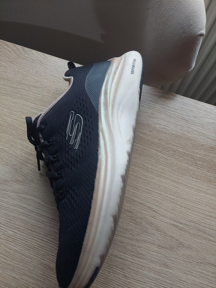 Siyah Bağcıklı skechers Kadın Spor Ayakkabı su geçirmez. - Görsel 5