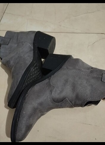 37 Beden Yarım bot kovboy model süet