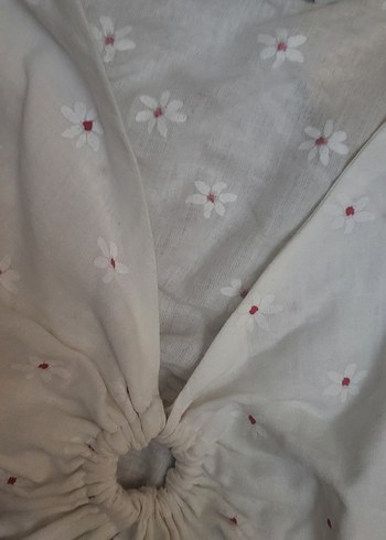 Beyaz Drapeli Mini Etek - Görsel 7