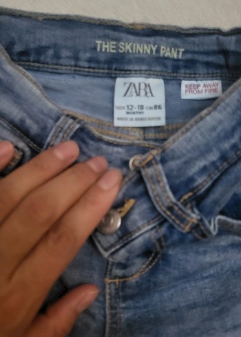 Erkek Çocuk Mavi Denim Dar Kesim Pantolon - Görsel 6