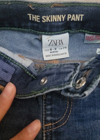 Erkek Çocuk Mavi Denim Dar Kesim Pantolon - Görsel 7