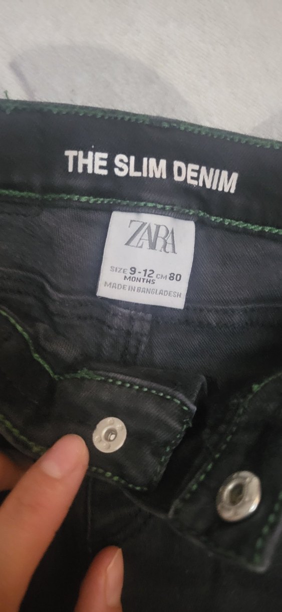 Erkek Çocuk Mavi Denim Dar Kesim Pantolon - Görsel 3