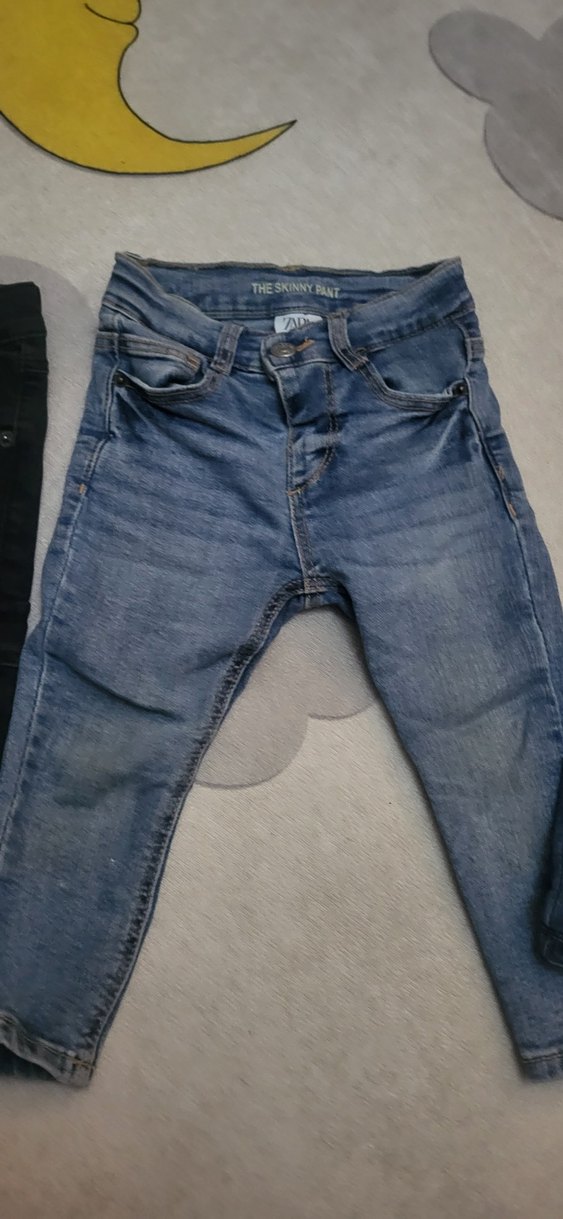 Erkek Çocuk Mavi Denim Dar Kesim Pantolon - Görsel 4