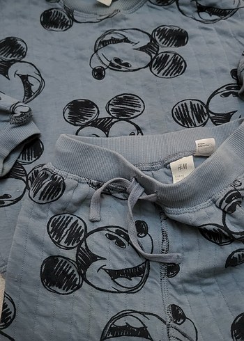 Gri Baskılı Pamuk Bebek Erkek Takımı - Görsel 3