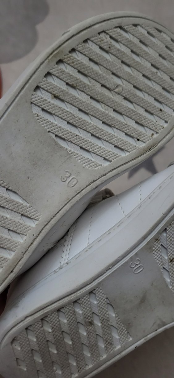 Kız Çocuk Beyaz Cırtlı Spor Ayakkabı - Görsel 3