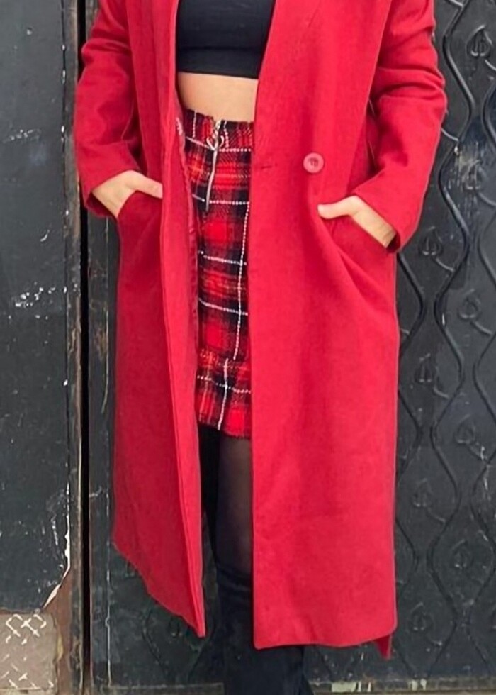 Kaşe kaban koton - Görsel 3