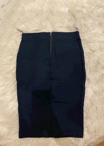 Koyu Yeşil Kadın Uzun Kalem Etek - Görsel 2