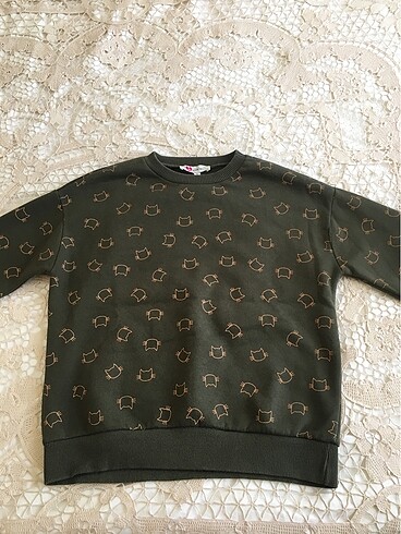 Koton kedi desenli sweatshirt