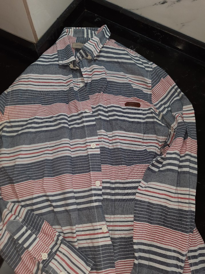 2 adet Düğmeli Gri Erkek gomlek - Görsel 3