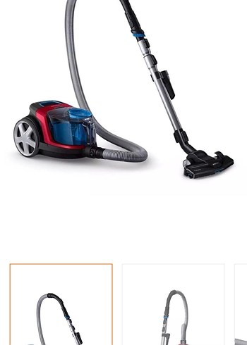 Kırmızı Renkli Elektrikli Süpürge - Görsel 4