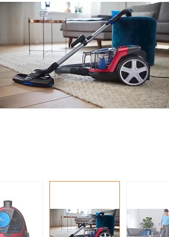 Kırmızı Renkli Elektrikli Süpürge - Görsel 3