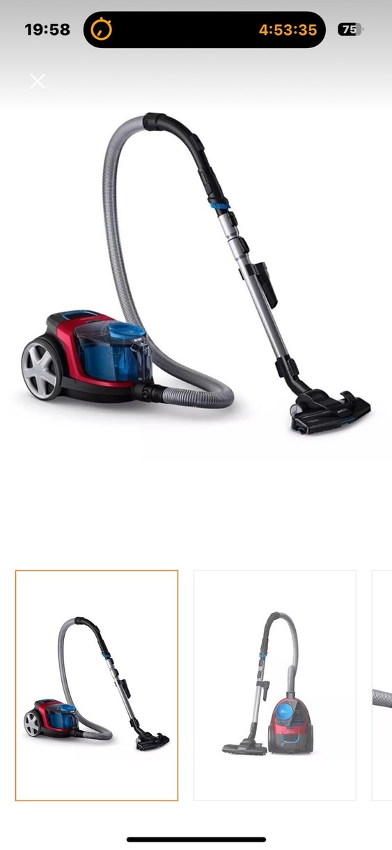 Kırmızı Renkli Elektrikli Süpürge - Görsel 4