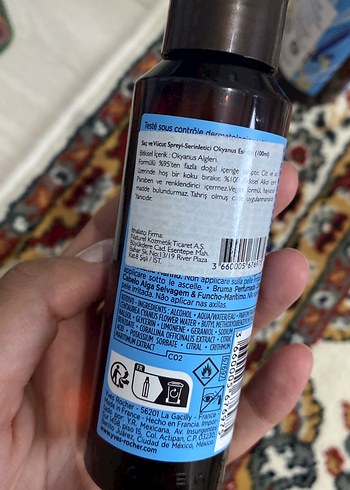  Beden Yves Rocher Deniz Yosunu Parfümlü Vücut ve Saç Spreyi