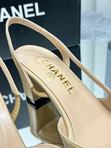 39 Beden camel Renk CHANEL TOPUKLU