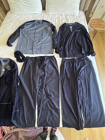 l Beden Pierra cardin erkek pijama takımı 3 lü