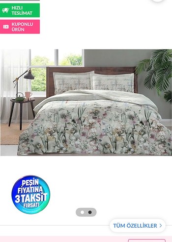 Özdilek tek kişi Nevresim Takımı kutulu kullanılmadı - Görsel 2