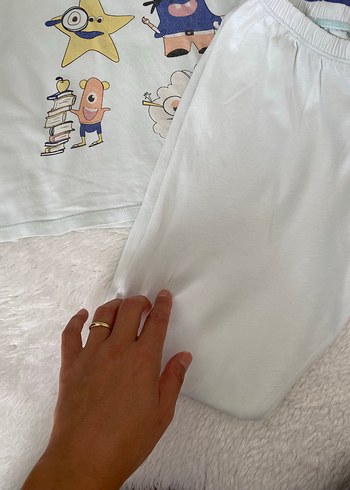 7 Yaş Beden turkuaz Renk Çocuk Pijama Takımı