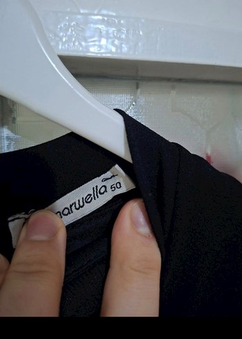 Uzun Siyah Kadın Akşam Elbisesi - Görsel 5