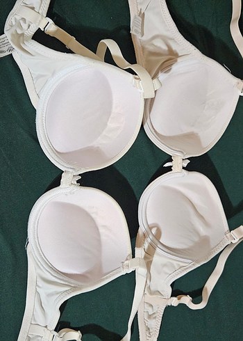Beyaz Minimalist Destekli Sütyen - Görsel 4