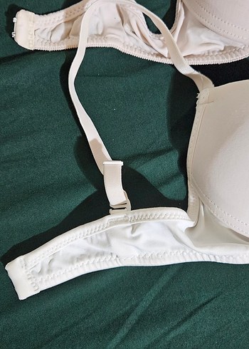 Beyaz Minimalist Destekli Sütyen - Görsel 2