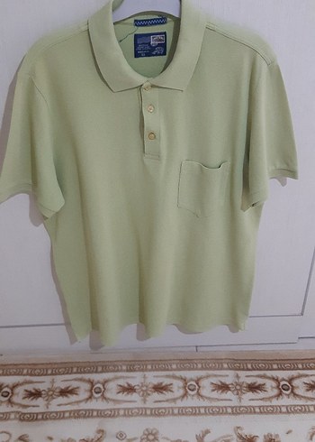 Yeşil Düğmeli Erkek Polo Tişört