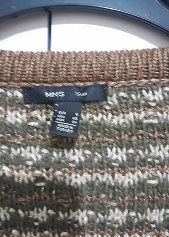 Kadın Bohem Gri-Kahverengi Örgü Hırka S - Görsel 2