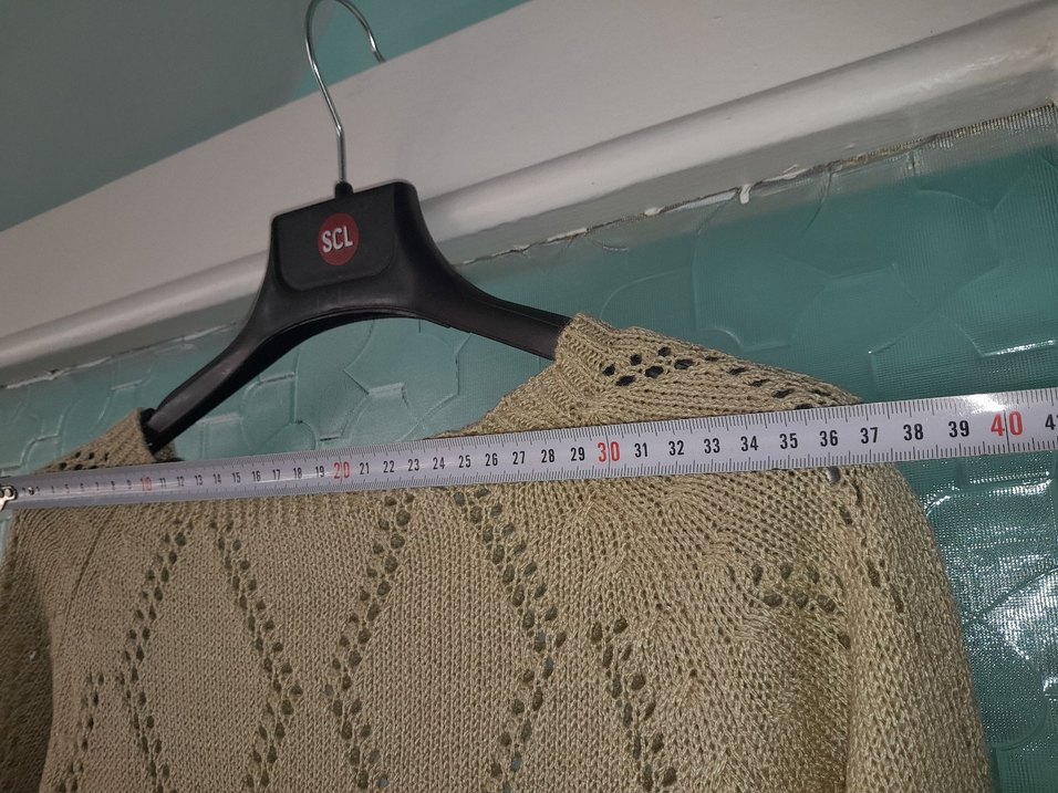 Bej Örgü Kadın Kazak S - Görsel 3