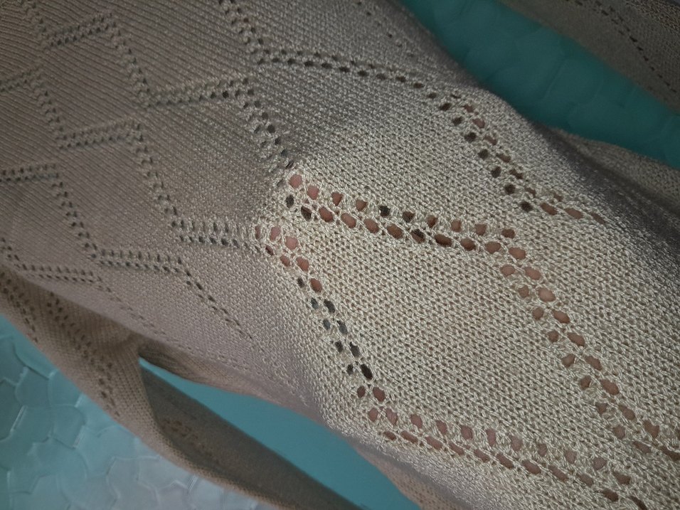 Bej Örgü Kadın Kazak S - Görsel 5