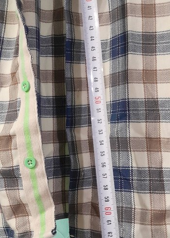 Düğmeli Uzun Kollu Kareli erkek çocuk Gömlek - Görsel 4
