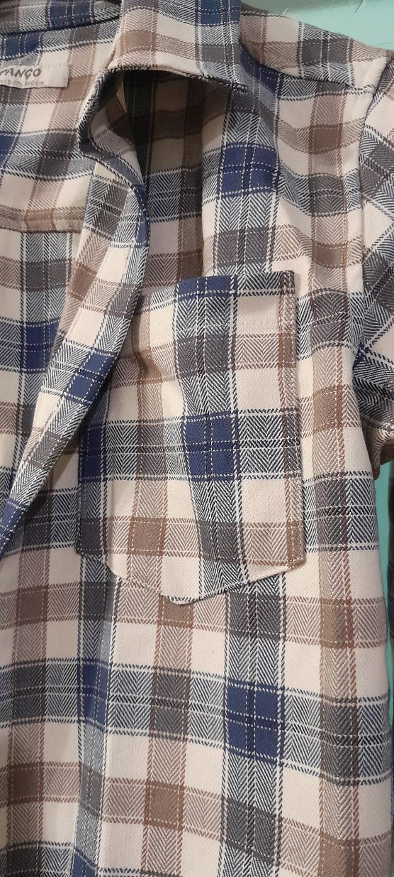 Düğmeli Uzun Kollu Kareli erkek çocuk Gömlek - Görsel 2