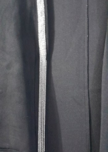 Zara Kadın Siyah Süet Uzun Blazer Ceket - Görsel 2