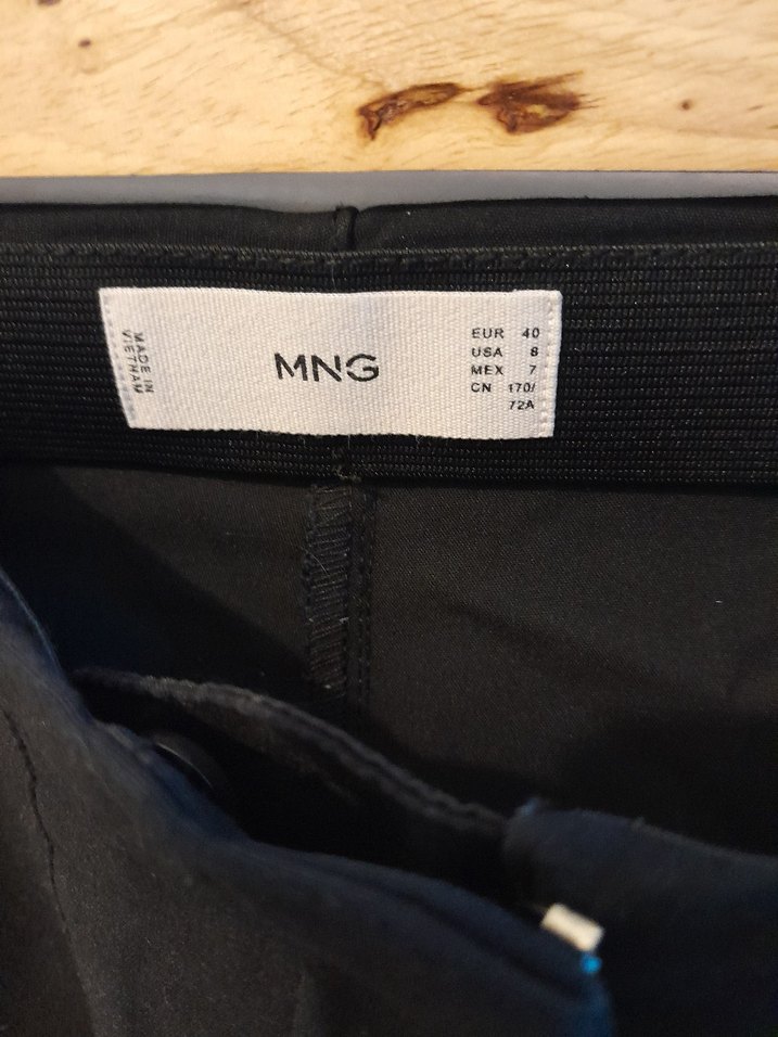 Mango Siyah Kadın Kumaş Pantolon 40 - Görsel 2