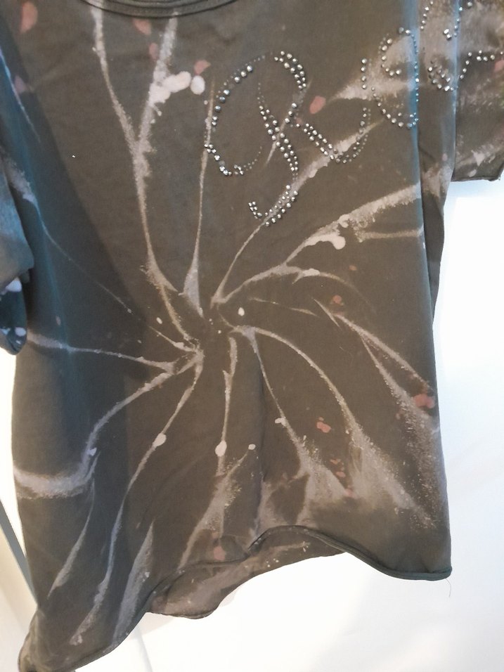 Siyah Tie-Dye Kadın Tişört m - Görsel 4