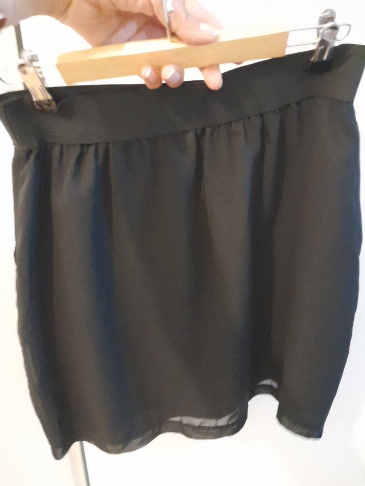 Siyah Midi Kadın Tül Etek 38 - Görsel 5