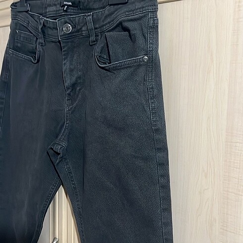 32 Beden haki Renk Erkek Keten Pantolon